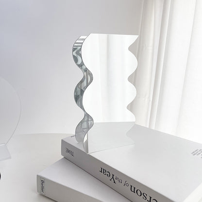 Acrylic Wave Ornament Vase | Modern Desktop Decorative Vase