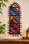 Handcrafted Sindhi Embroidered Wall Hanging with Mirror Work