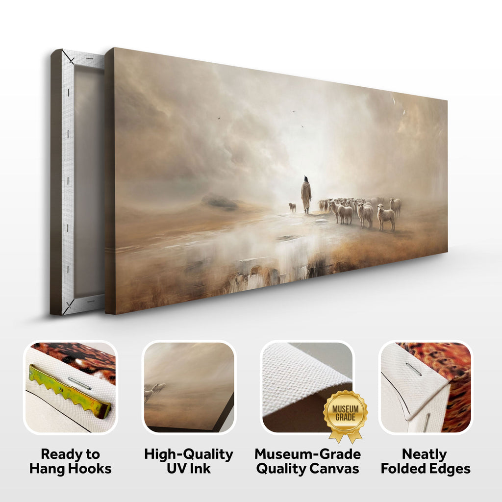 LuxeHomes 99 Faith Canvas Wall Art | Inspirational Scripture Print | Spiritual Style | S/M/L