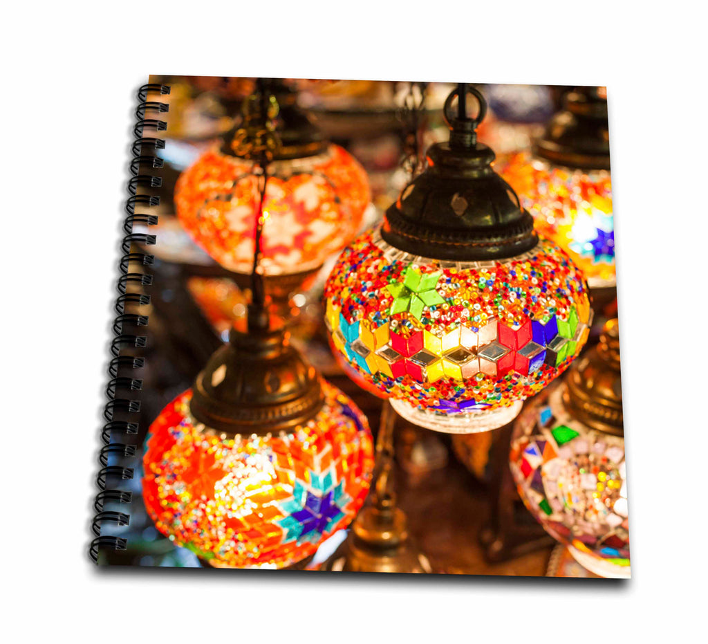 3dRose Danita Delimont - Lamps - UAE, Dubai, Traditional Arabian Souvenir Lamps - Drawing Book