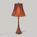 LuxeHomes Pleat Table Lamp | Artisan Glass Modern Style | Amber, Clear, Smoke & Emerald