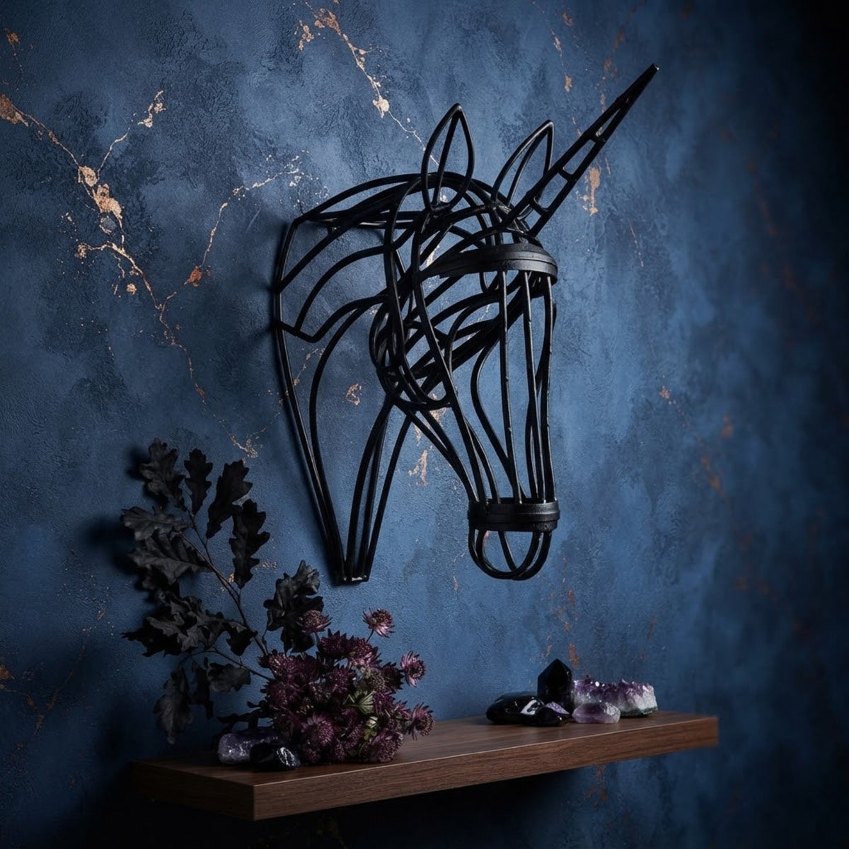 Iron Animal Head Wall Art | Metal Wall Sculpture for Living Room | Cow, Horse & Key Styles