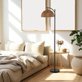 Arc Floor Lamp | Metal Pole & Hanging Shade | Modern Black | 63"